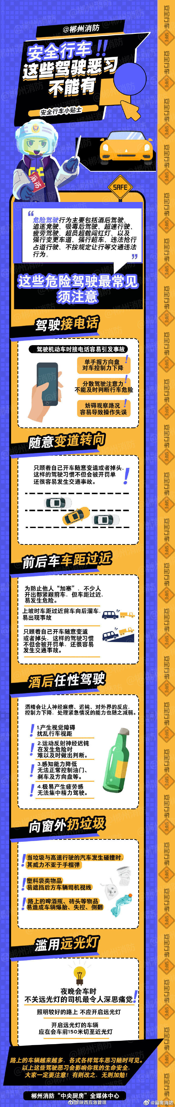 安全行車 這些駕駛惡習(xí)不能有